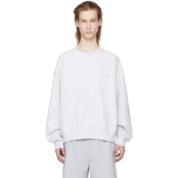 솔리드 옴므 Solid Homme Gray Embroidered Sweatshirt 241221M204001