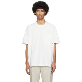솔리드 옴므 Solid Homme White Pocket T-Shirt 241221M213011