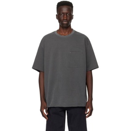 솔리드 옴므 Solid Homme Gray Pocket T-Shirt 241221M213017