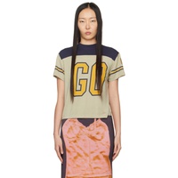 미아우 Miaou Green & Navy Knox T-Shirt 241224F110017