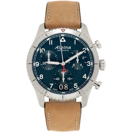 Alpina Brown Startimer Pilot Quartz Chronograph Watch 241224M165004