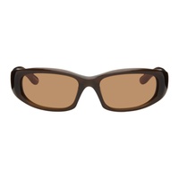 CHIMI Brown Fade Sunglasses 241230F005018