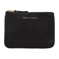 COMME des GARCONS WALLETS Black Washed Pouch 241230F045001