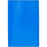 COMME des GARCONS WALLETS Blue Super Fluo Card Holder 241230M163002