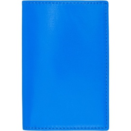 COMME des GARCONS WALLETS Blue Super Fluo Card Holder 241230M163002