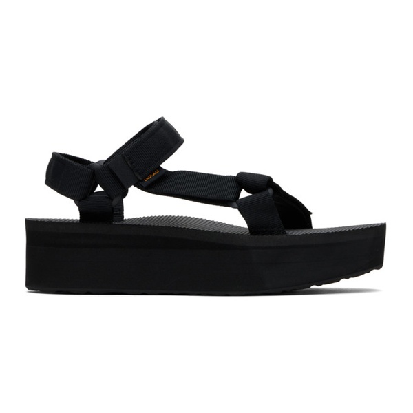 테바 Teva Black Flatform Universal Sandals 241232F124010