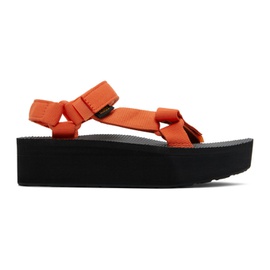 Teva Orange Flatform Universal Sandals 241232F124012
