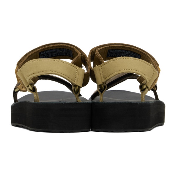 테바 Teva Tan Midform Universal Leather Sandals 241232F124013