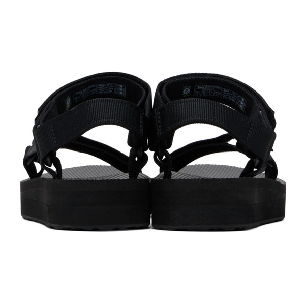 테바 Teva Black Midform Universal Sandals 241232F124019