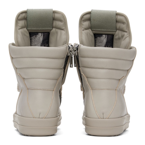  릭 오웬스 Rick Owens 오프화이트 Off-White Jumbo Laced Geobasket Sneakers 241232M236001