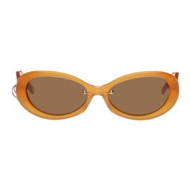 주스틴 클렁퀘 Justine Clenquet SSENSE Exclusive Orange Drew Sunglasses 241235F005003