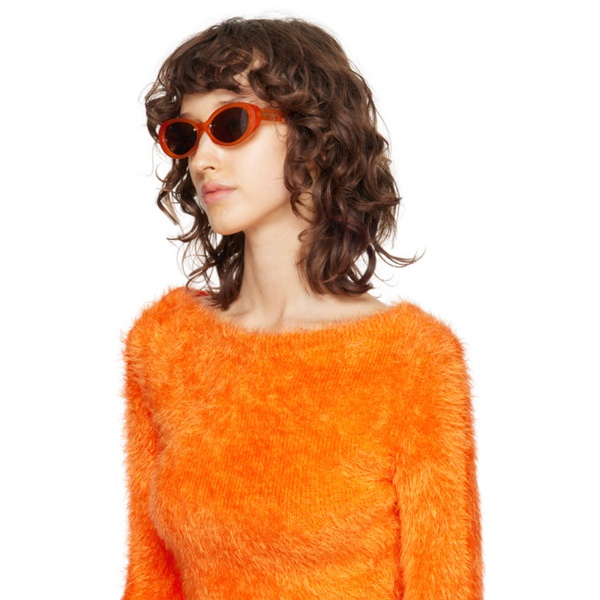  주스틴 클렁퀘 Justine Clenquet SSENSE Exclusive Orange Drew Sunglasses 241235F005003