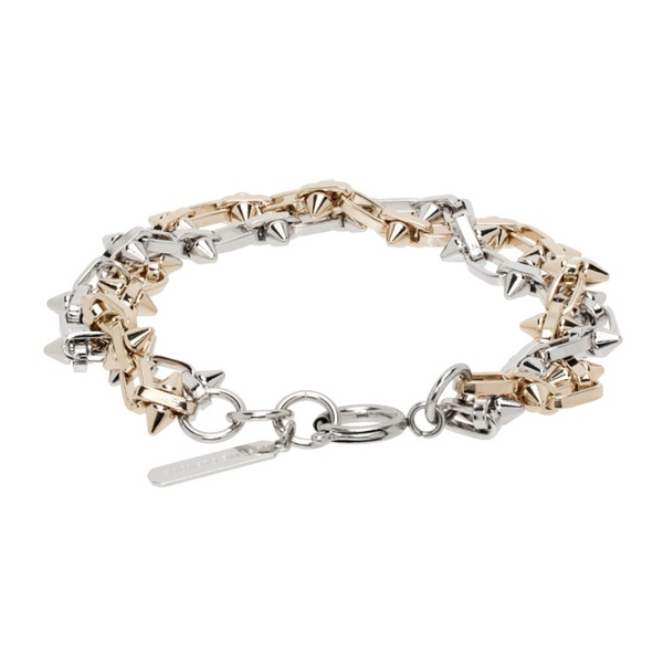  주스틴 클렁퀘 Justine Clenquet Silver & Gold Nomi Bracelet 241235M142006