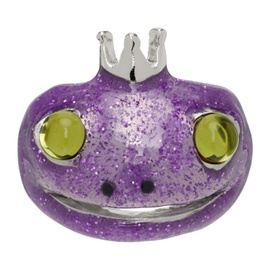 콜리나 스트라다 Collina Strada Purple Frog Prince Ring 241236F024010