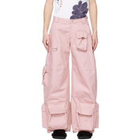 콜리나 스트라다 Collina Strada SSENSE Exclusive Pink Garden Cargo Pants 241236M188001