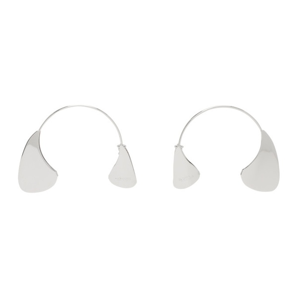 질샌더 질샌더 Jil Sander Silver Open Hoop Earrings 241249F022007