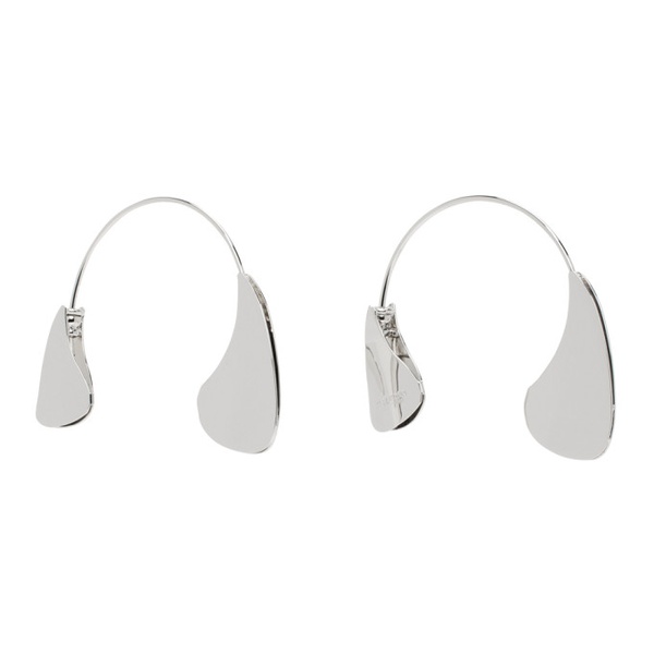 질샌더 질샌더 Jil Sander Silver Open Hoop Earrings 241249F022007