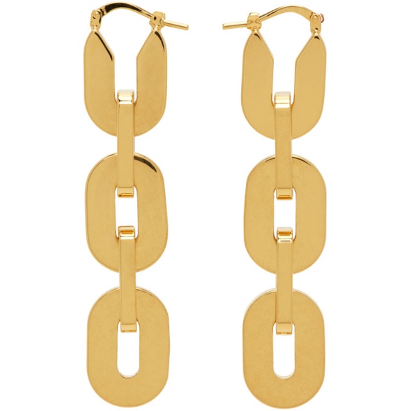 질샌더 질샌더 Jil Sander Gold Chain Earrings 241249F022012