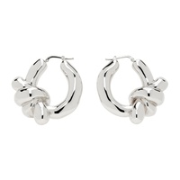 질샌더 Jil Sander Silver Twist Earrings 241249F022025