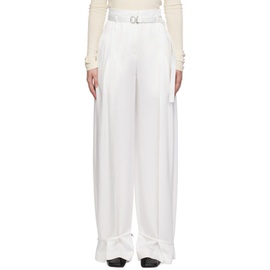 질샌더 Jil Sander White Tailored Trousers 241249F087009
