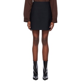 질샌더 Jil Sander Black Slim-Fit Mini Skirt 241249F090001