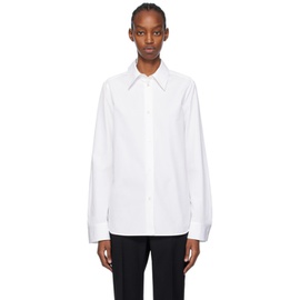 질샌더 Jil Sander White Pointed Collar Shirt 241249F109002