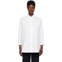 질샌더 Jil Sander White Spread Collar Shirt 241249F109013