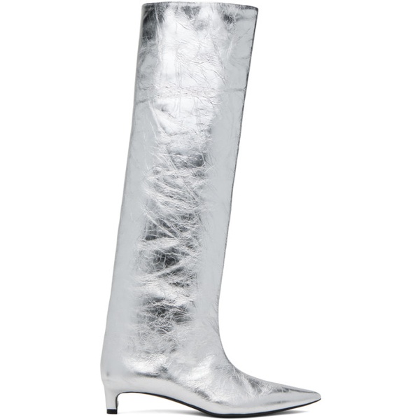 질샌더 질샌더 Jil Sander Silver Metallic Boots 241249F115006