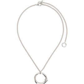 질샌더 Jil Sander Silver Pendant Necklace 241249M145000