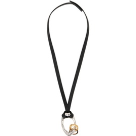 질샌더 Jil Sander Black Leather Necklace 241249M145002