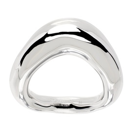 질샌더 Jil Sander Silver Logo Ring 241249M147002