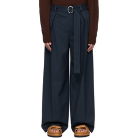 질샌더 Jil Sander Blue Belted Trousers 241249M191010