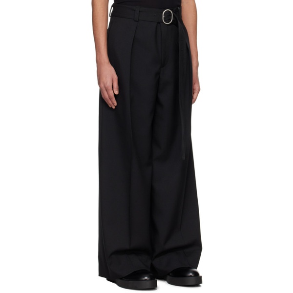 질샌더 질샌더 Jil Sander Black Belted Trousers 241249M191011