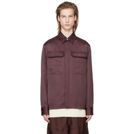 질샌더 Jil Sander Purple Flap Pocket Shirt 241249M192011