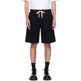 질샌더 Jil Sander Black Drawstring Shorts 241249M193005