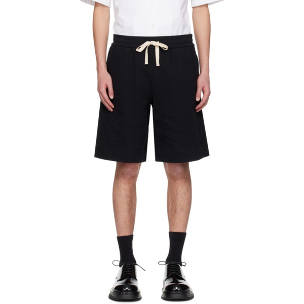질샌더 질샌더 Jil Sander Black Drawstring Shorts 241249M193005