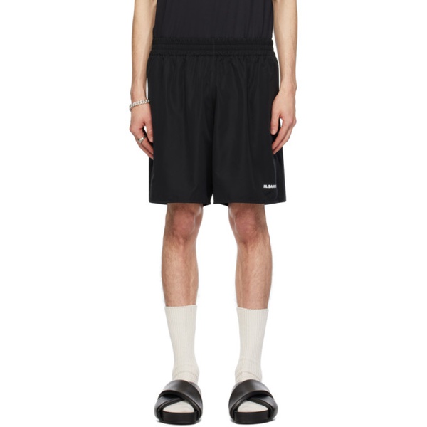 질샌더 질샌더 Jil Sander Black Layered Shorts 241249M193012
