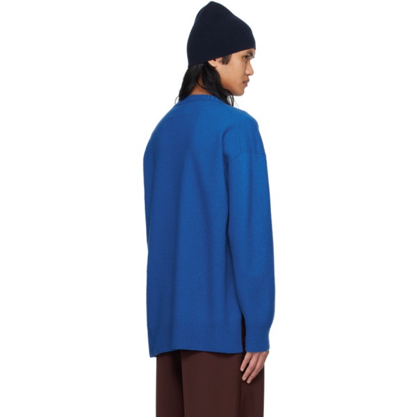 질샌더 질샌더 Jil Sander Blue Oversized Sweater 241249M201009
