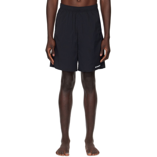 질샌더 질샌더 Jil Sander Black Printed Swim Shorts 241249M208006