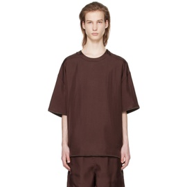 질샌더 Jil Sander Burgundy & Brown Reversible T-Shirt 241249M213003