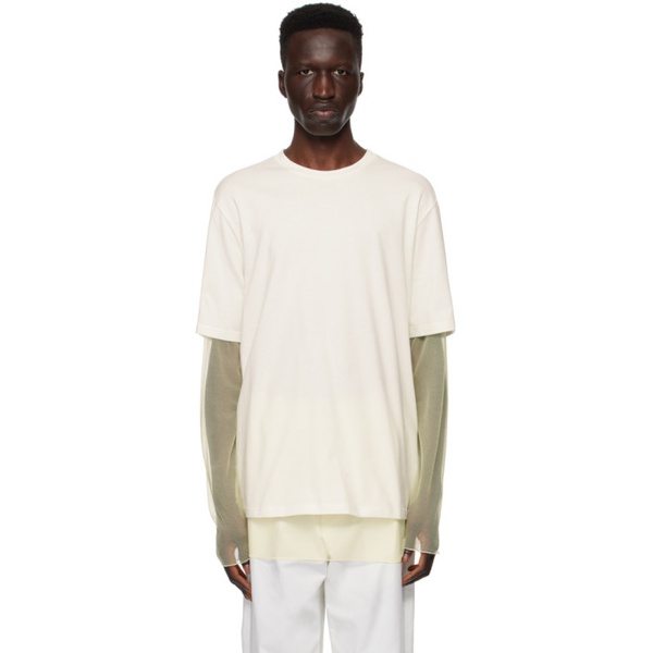 질샌더 질샌더 Jil Sander 오프화이트 Off-White Layered Long Sleeve T-Shirt 241249M213006