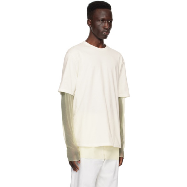 질샌더 질샌더 Jil Sander 오프화이트 Off-White Layered Long Sleeve T-Shirt 241249M213006