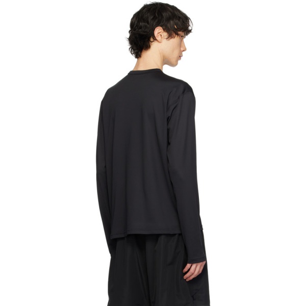 질샌더 질샌더 Jil Sander Black Printed Long Sleeve T-Shirt 241249M213027