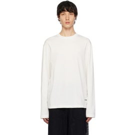 질샌더 Jil Sander Three-Pack White Long Sleeve T-Shirts 241249M213036