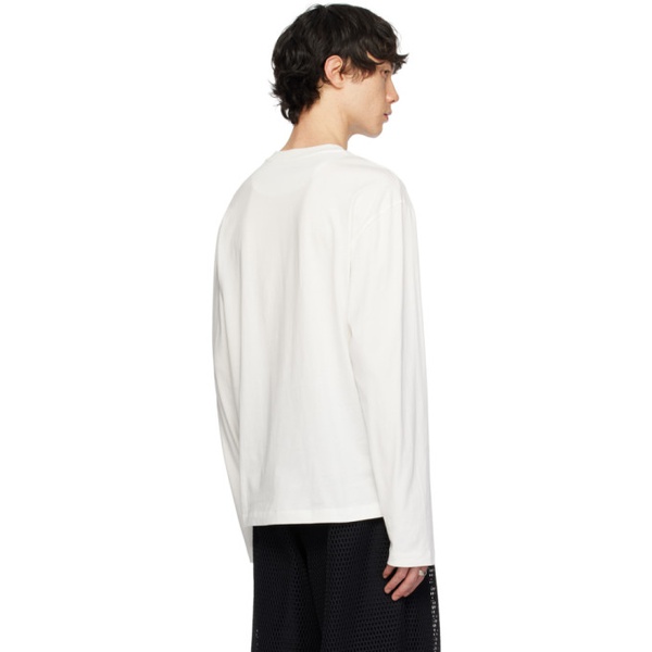 질샌더 질샌더 Jil Sander Three-Pack White Long Sleeve T-Shirts 241249M213036