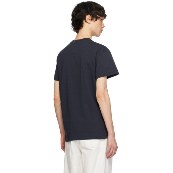 질샌더 질샌더 Jil Sander Three-Pack Navy T-Shirts 241249M213039