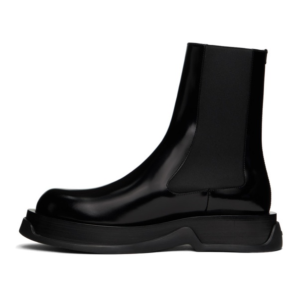 질샌더 질샌더 Jil Sander Black Leather Chelsea Boots 241249M223000