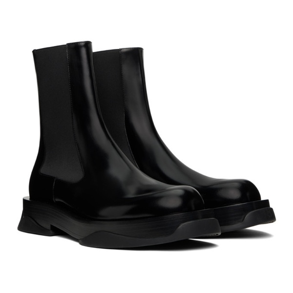 질샌더 질샌더 Jil Sander Black Leather Chelsea Boots 241249M223000