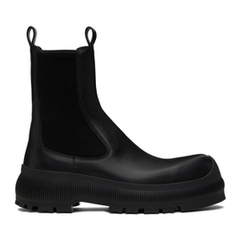 질샌더 Jil Sander Black Leather Chelsea Boots 241249M223005