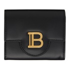 발망 Balmain Black B-Buzz Leather Wallet 241...